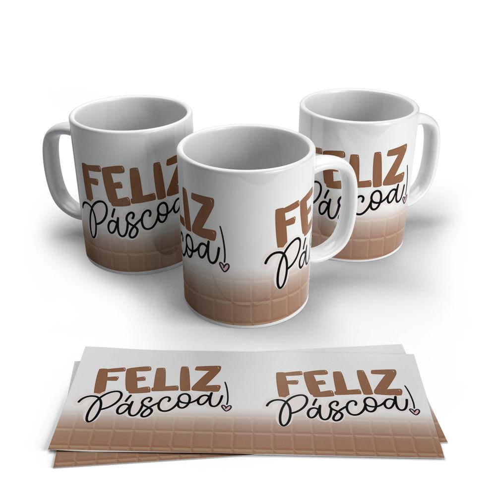 Caneca de Porcelana Pascoa modelo 22