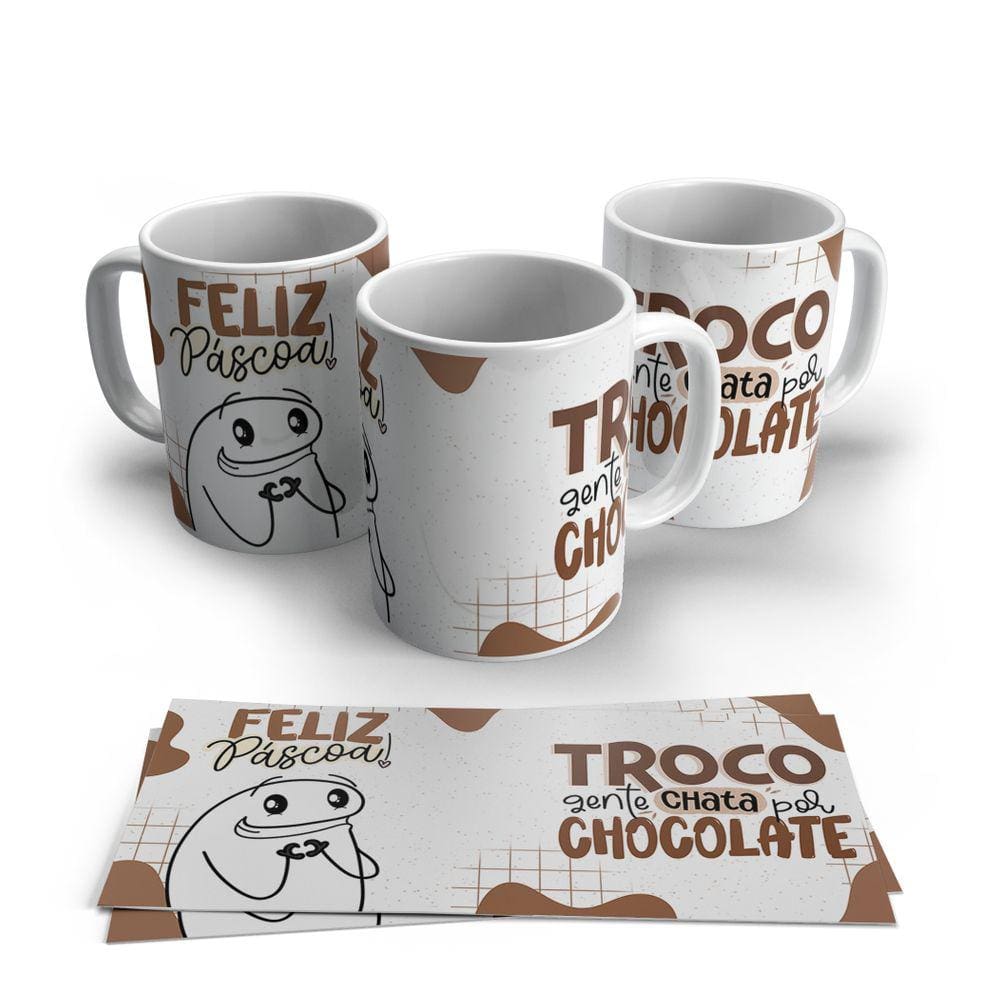 Caneca de Porcelana Pascoa modelo 33