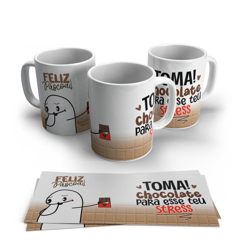 Caneca de Porcelana Pascoa modelo 36