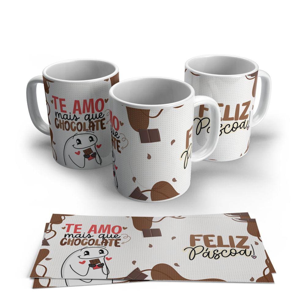Caneca de Porcelana Pascoa modelo 39