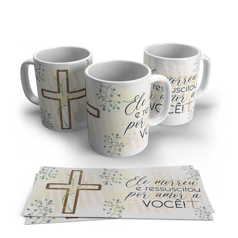 Caneca de Porcelana Pascoa modelo 52