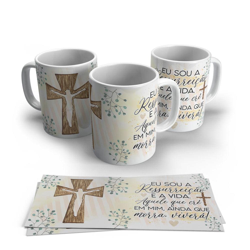 Caneca de Porcelana Pascoa modelo 51