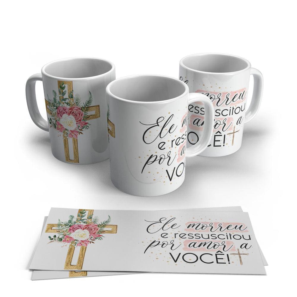 Caneca de Porcelana Pascoa modelo 54