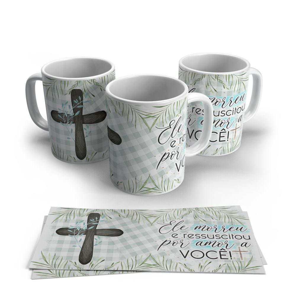 Caneca de Porcelana Pascoa modelo 55