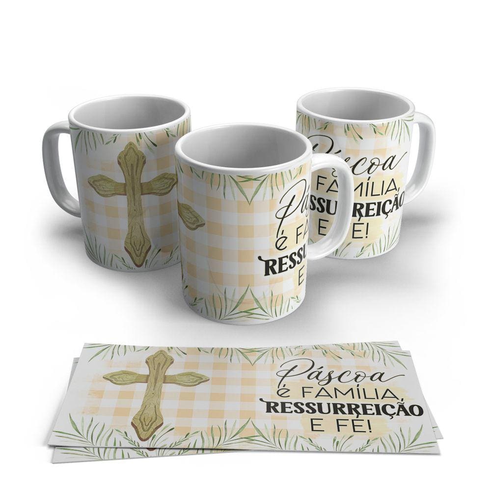 Caneca de Porcelana Pascoa modelo 58