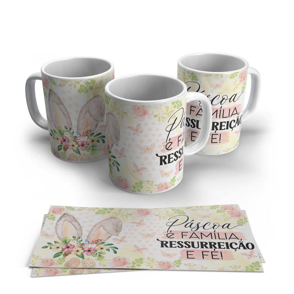 Caneca de Porcelana Pascoa modelo 65