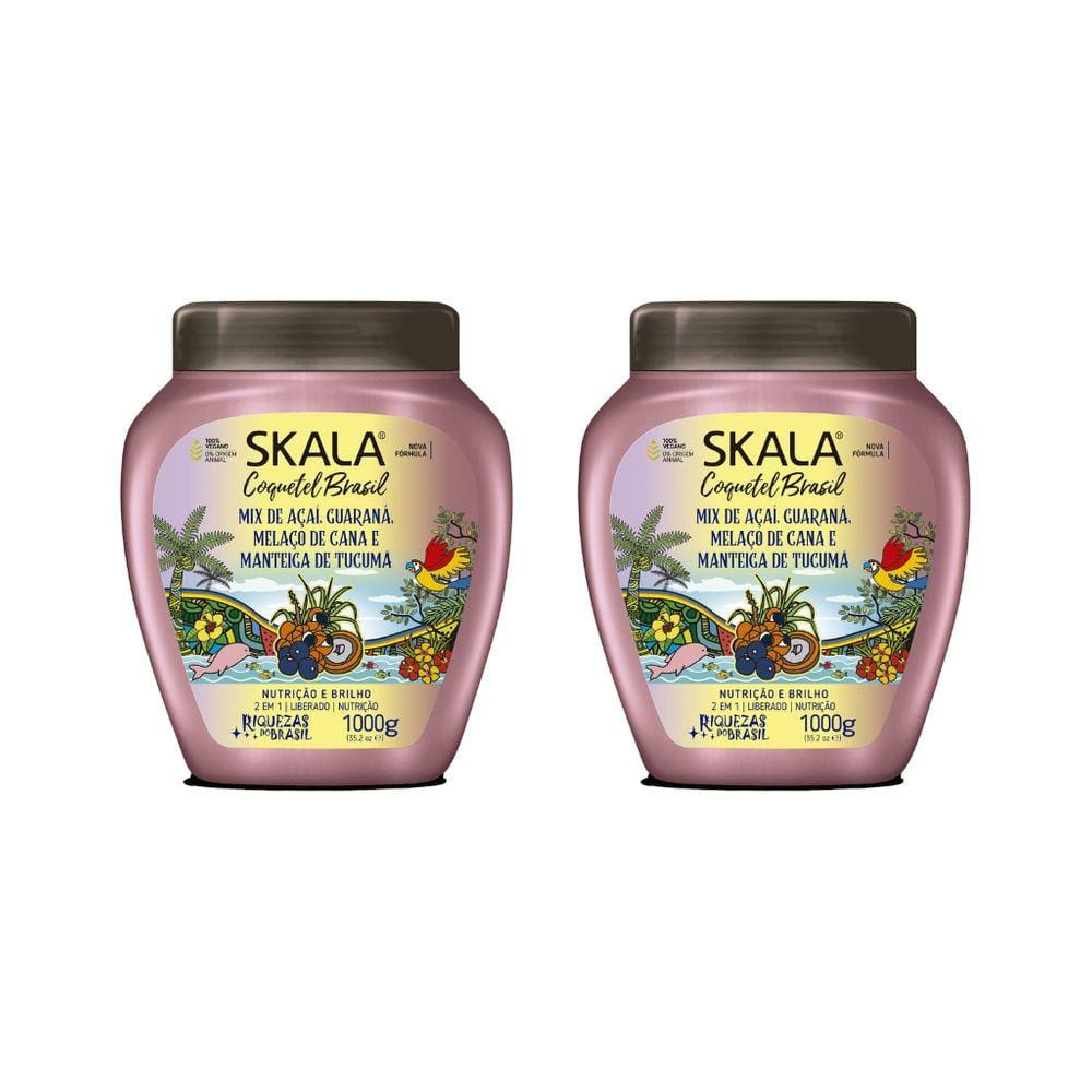 Creme Skala 1kg Coquetel Brasil-Kit C/2un