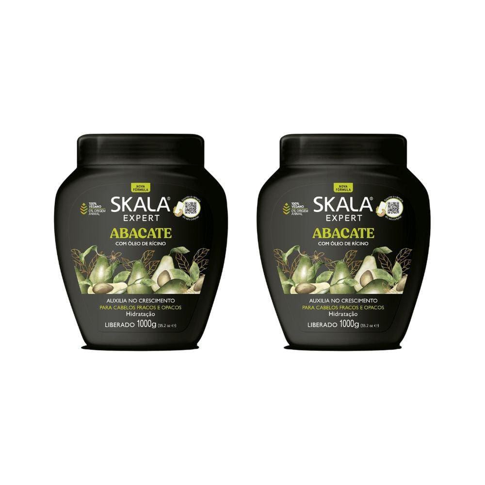 Creme Skala 1kg Bomba Abacate-Kit C/2un