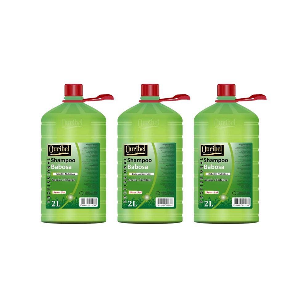 Shampoo Ouribel 2000ml Babosa - Kit C/3un