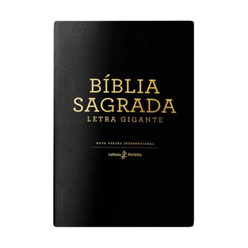 Bíblia Nvi, Couro Soft, Preto, Letra Gigante, Leitura Perfeita