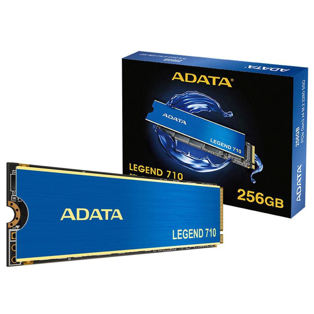 SSD 256GB Adata Legend 710, M.2 2280 PCIe 3.0 NVMe, Leitura/Gravação 2100/1000MB/s - ALEG-710-256GCS