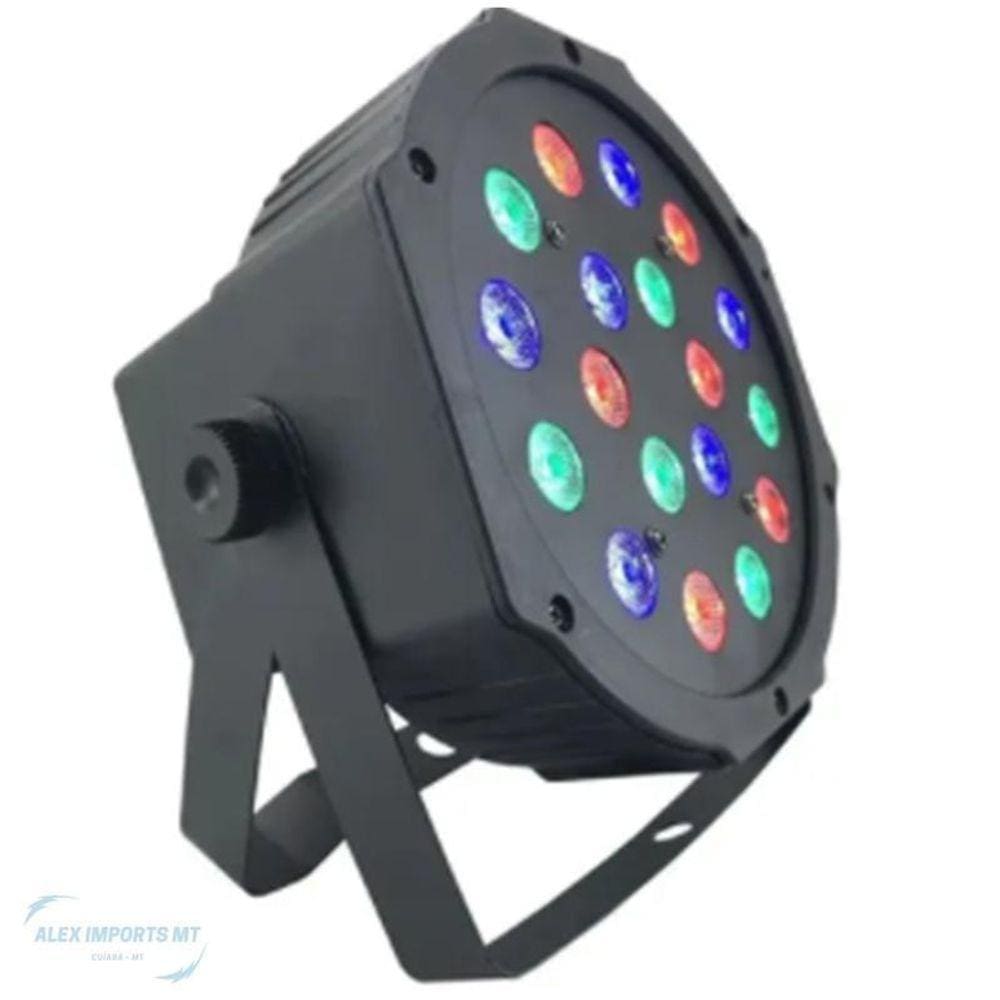 Canhão 18 Leds Rgb Dmx Jogo De Luz Display Digital