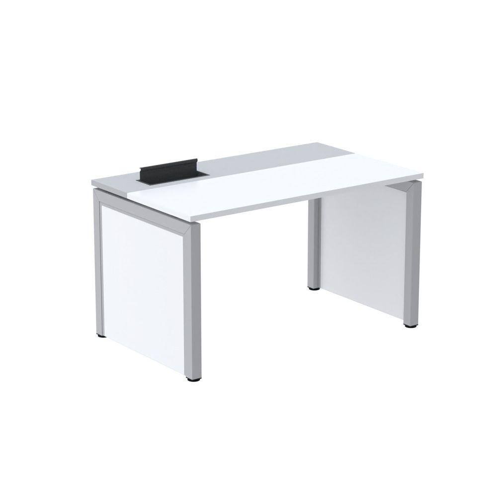 Escrivaninha para Escritório 120x79,2 Pscpp120 Branco/Cinza