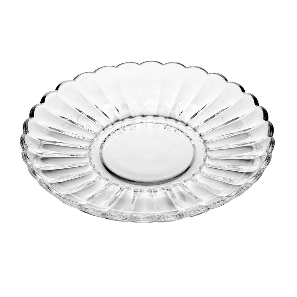 Conjunto 6 Prato de Vidro para Sobremesa Pétala 20cm - Wolff