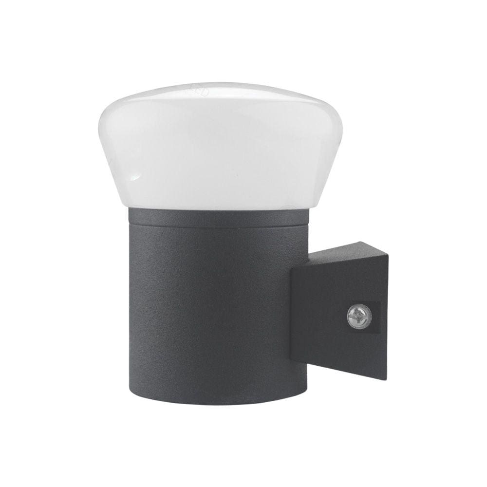 Arandela Moderna Bulbo Preta Led 5W 3000K Bivolt IP65