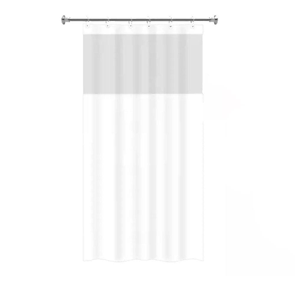 Cortina de Box Branca Visor c/ gancho