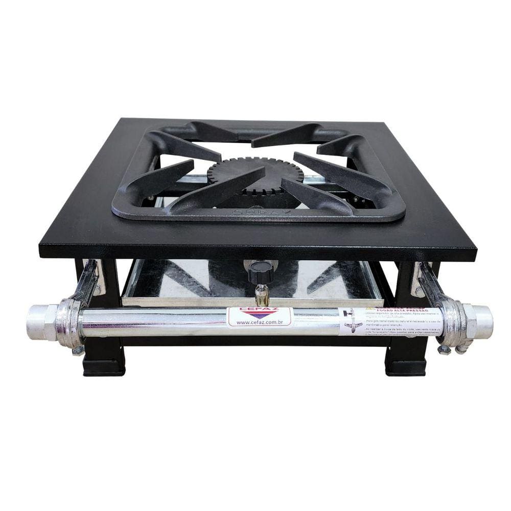 Fogão Industrial Gold de Mesa 1 Boca Alta Pressão Perfil 7 Cefaz