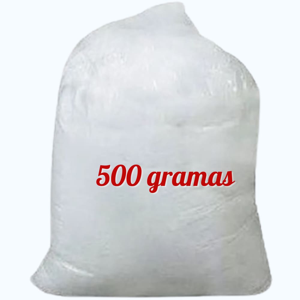 500 gr de Fibra Siliconada para Almofada Pelúcia Artesanato