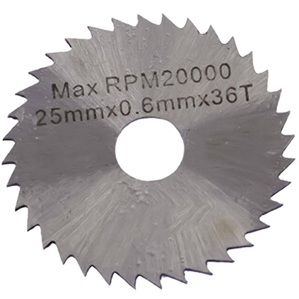 Disco Lâmina De Serra 25Mm Hss 36 Dentes Para Micro Retífica