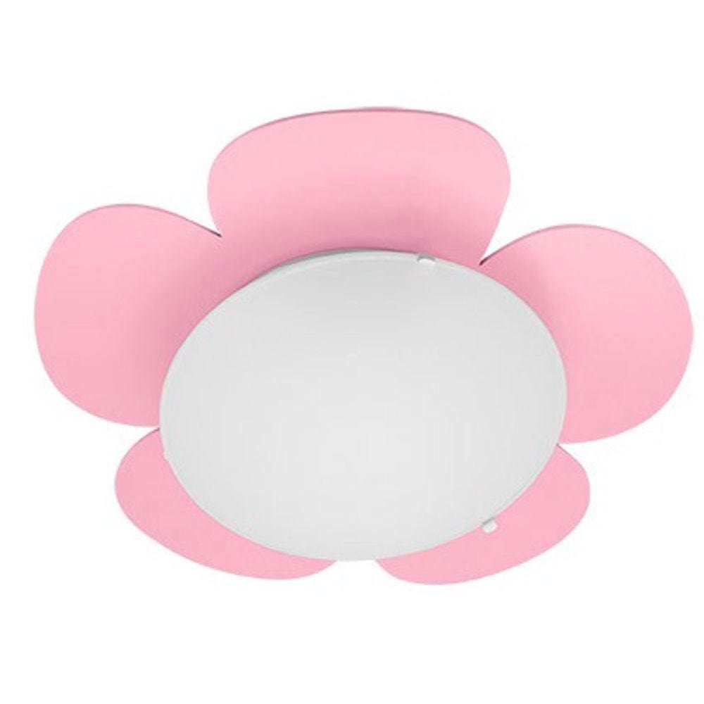 Luminária Plafon Infantil  Lustres Rosa Quarto Bebê Menina (o) Teto flor