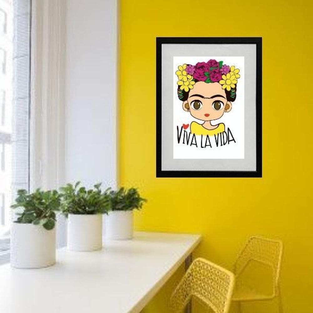 Quadro Fridinha Viva La Vida - 60X48Cm