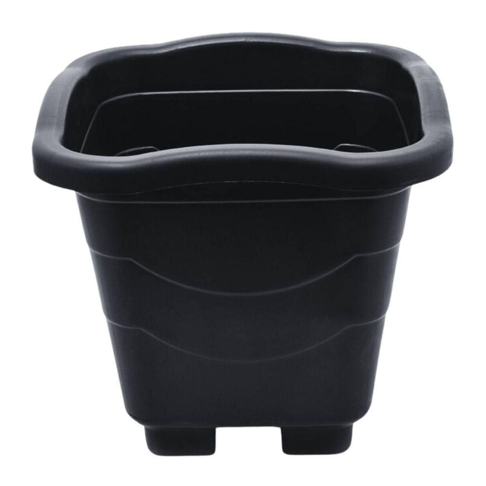 Vaso Plástico Quadrado Extra Grande (30L) Preto INJEPLASTEC