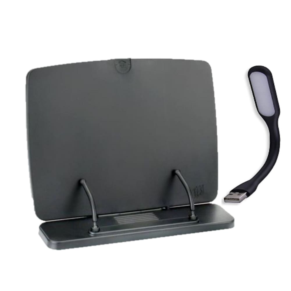 Apoio Ajustável Para Leitura E Tablet + Luminária De Led Usb