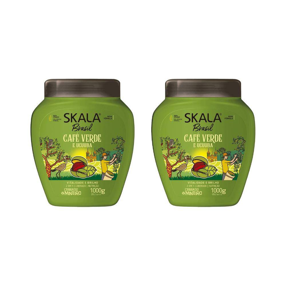 Creme Skala 1kg Cafe Verde e Ucuuba-Kit C/2un