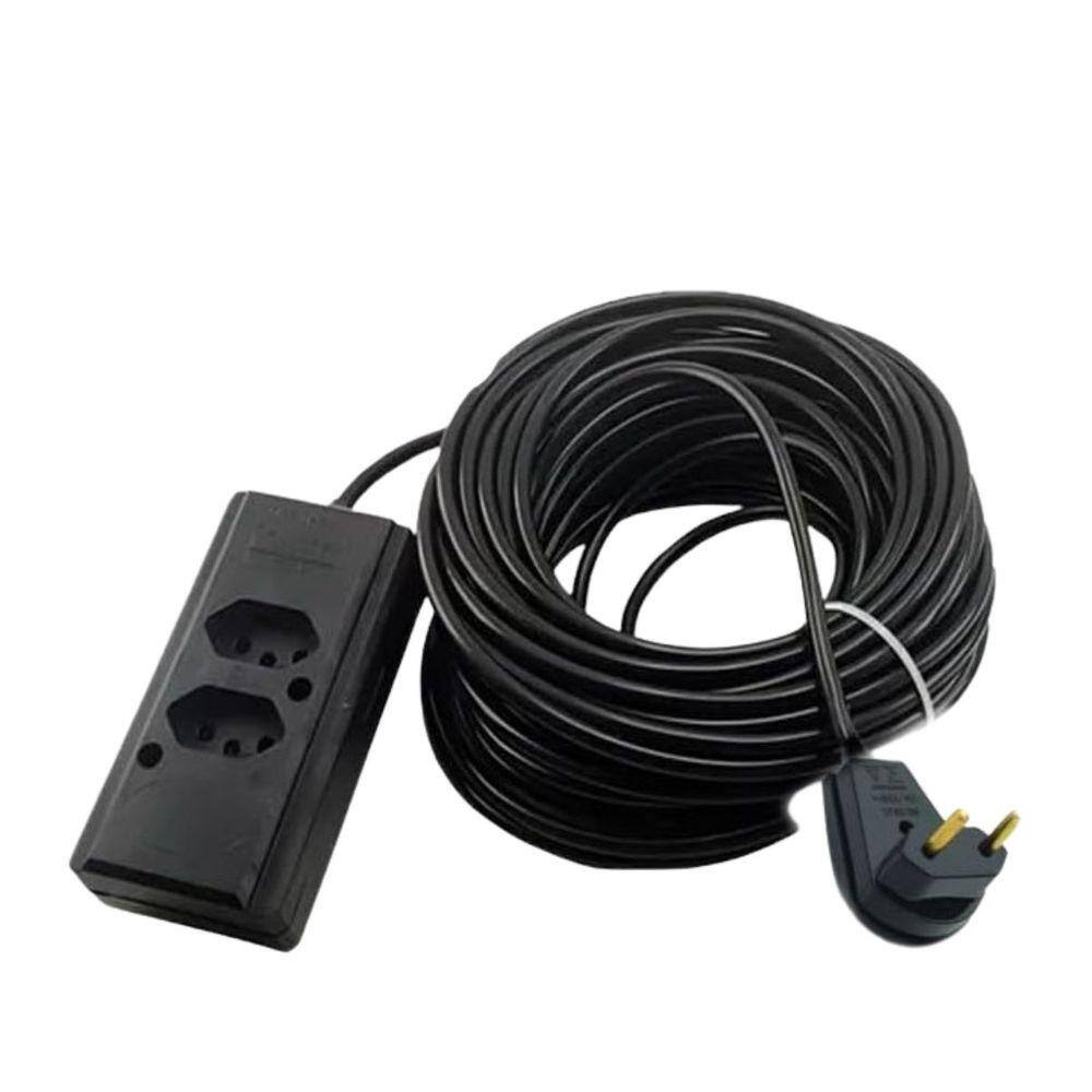 Extensão Elétrica 20 Metros 10/20a Cabo Pp2x1,0mm Reforçada