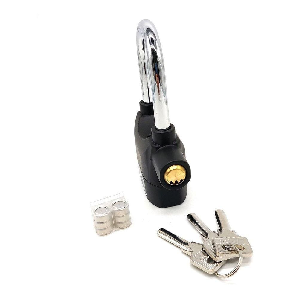 Cadeado Antifurto Lua Tek C/ Som 3 Chaves