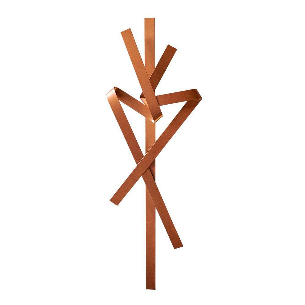 Escultura Decorativa Artesanal Vertical Cobre 1,40m - D`Rossi