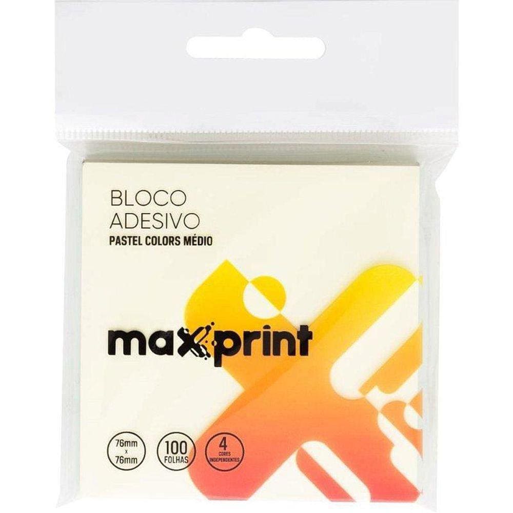 Bloco De Recado Autoadesivo 76X76Mm 4Cores 100F