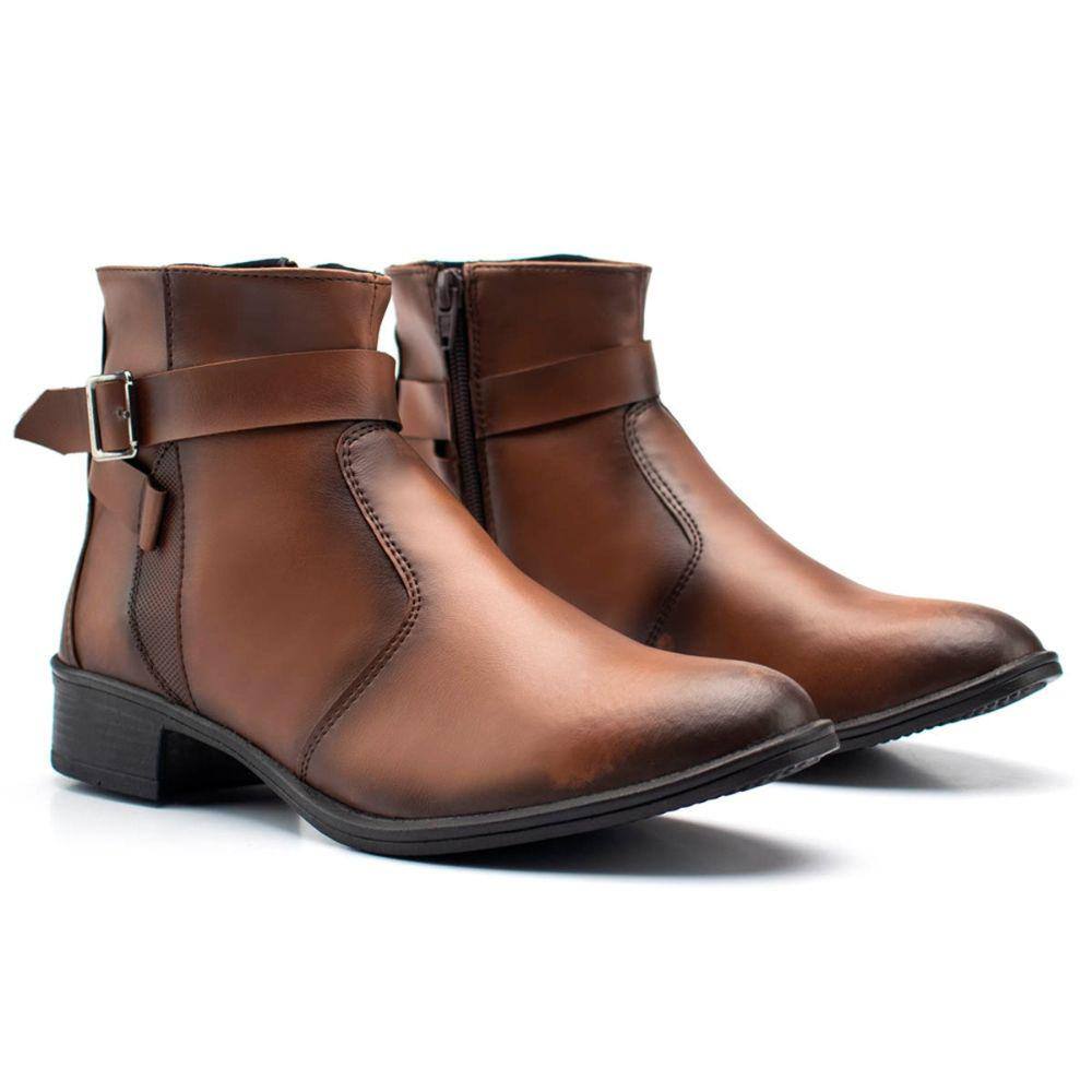 Bota Cano Curto Moda Casual Feminina Conforto Estilo Durabilidade Praticidade