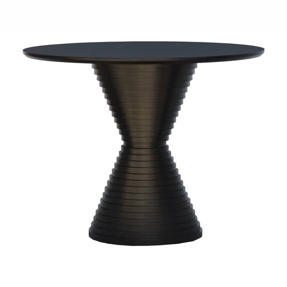 Mesa De Jantar Apollo Tampo Redondo 120 Preto
