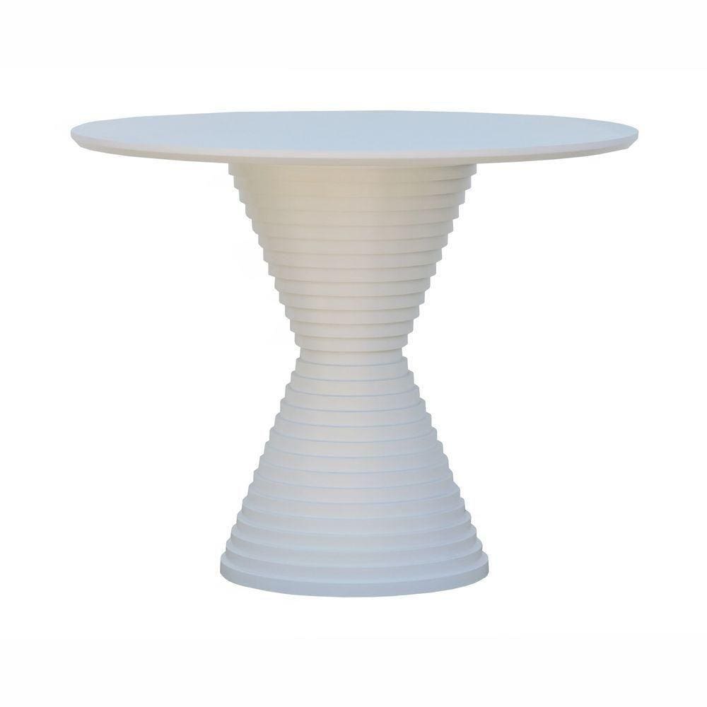 Mesa De Jantar Apollo Tampo Redondo 120 Branco