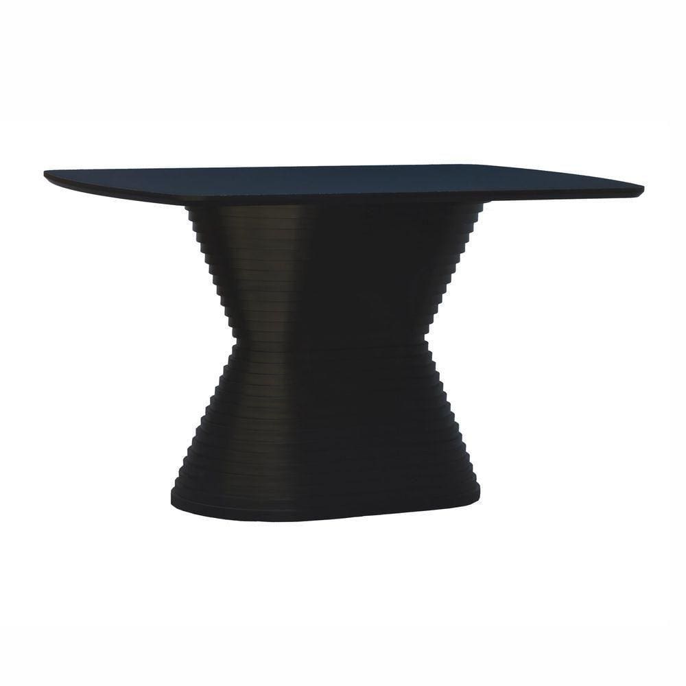 Mesa De Jantar Apollo Tampo Retangular 136x80cm Preto