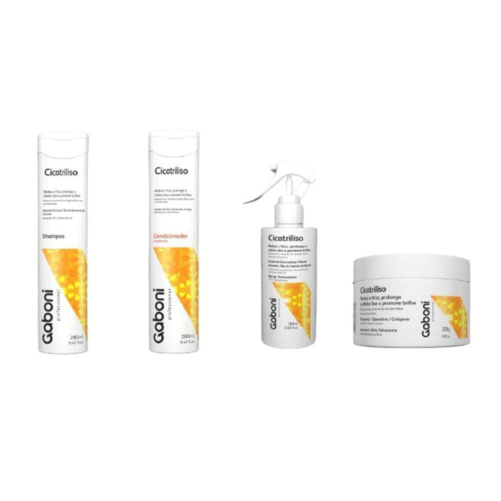 Gaboni Cicatriliso Kit Home Care 4 Passos