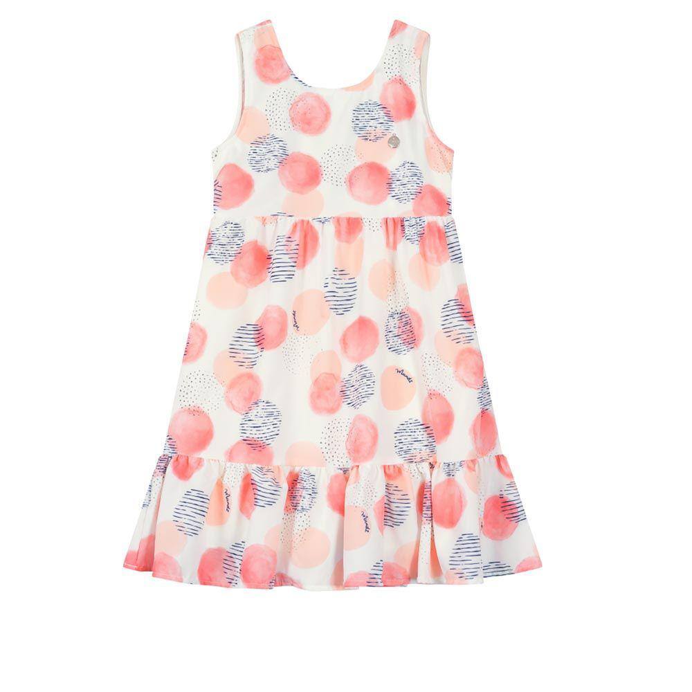 Vestido Infantil Menina Em Viscose Mundi