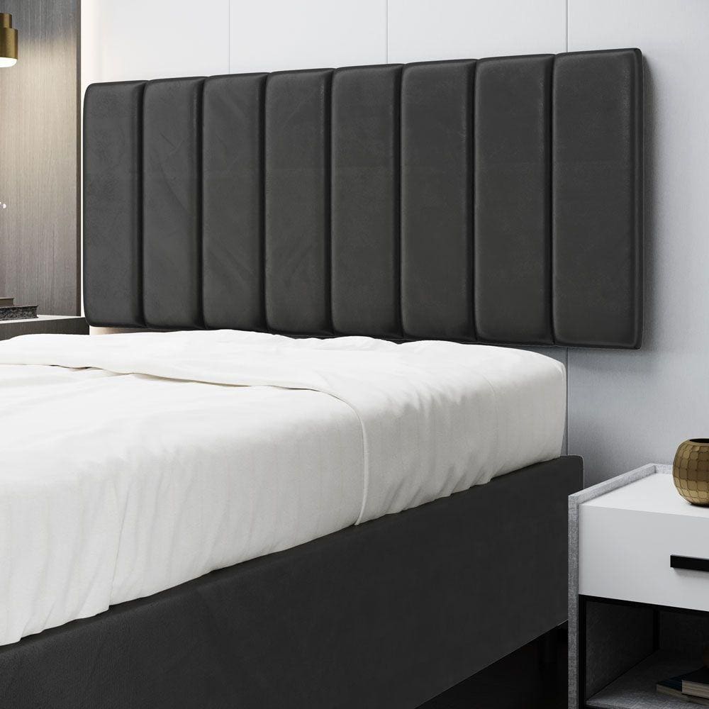 Painel Nashira 140 / N-022 Veludo Cinza Escuro