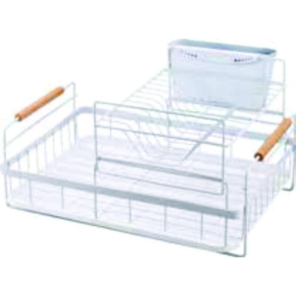 Escorredor Loucas Metal Branco Duplo Bremen 44X31X24Cm