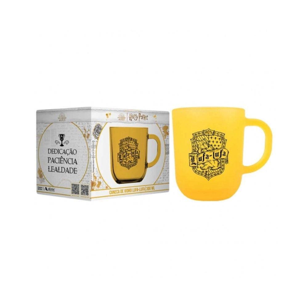 Caneca De Vidro Prime Harry Potter Casas 300 ML - Lufa Lufa - Allmix