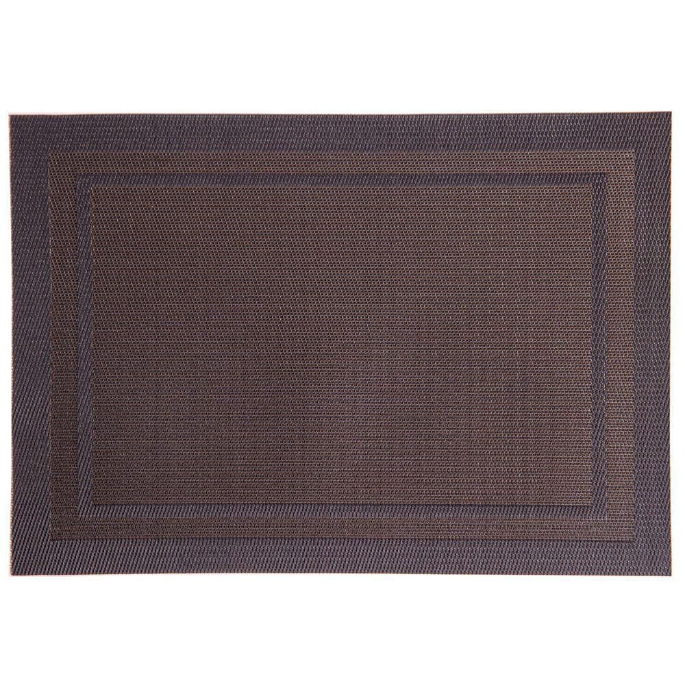 Jogo Americano Retangular Vizapi 28x43cm Flórida Preto