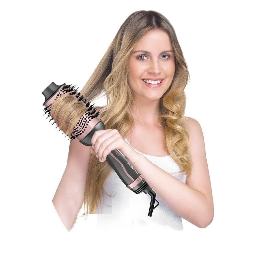 Escova Secadora Mondial Grey Rose Keratin | Extra