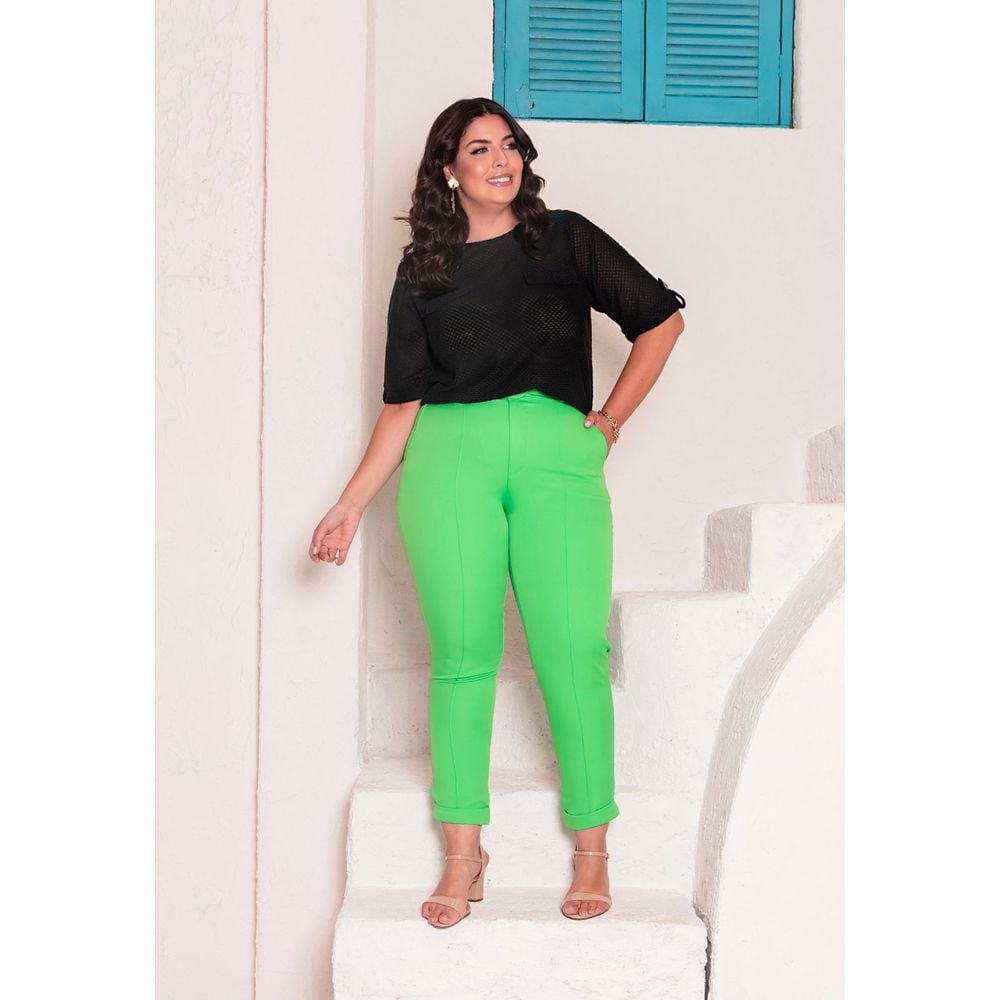 Calça Plus Size Barra Italiana