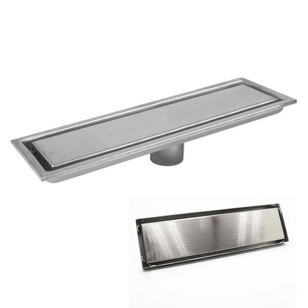 Ralo Invisivel Oculto 40cm Linear Inox Banheiro Lavabo Anti Odor Anti Inseto Resistente Seguro