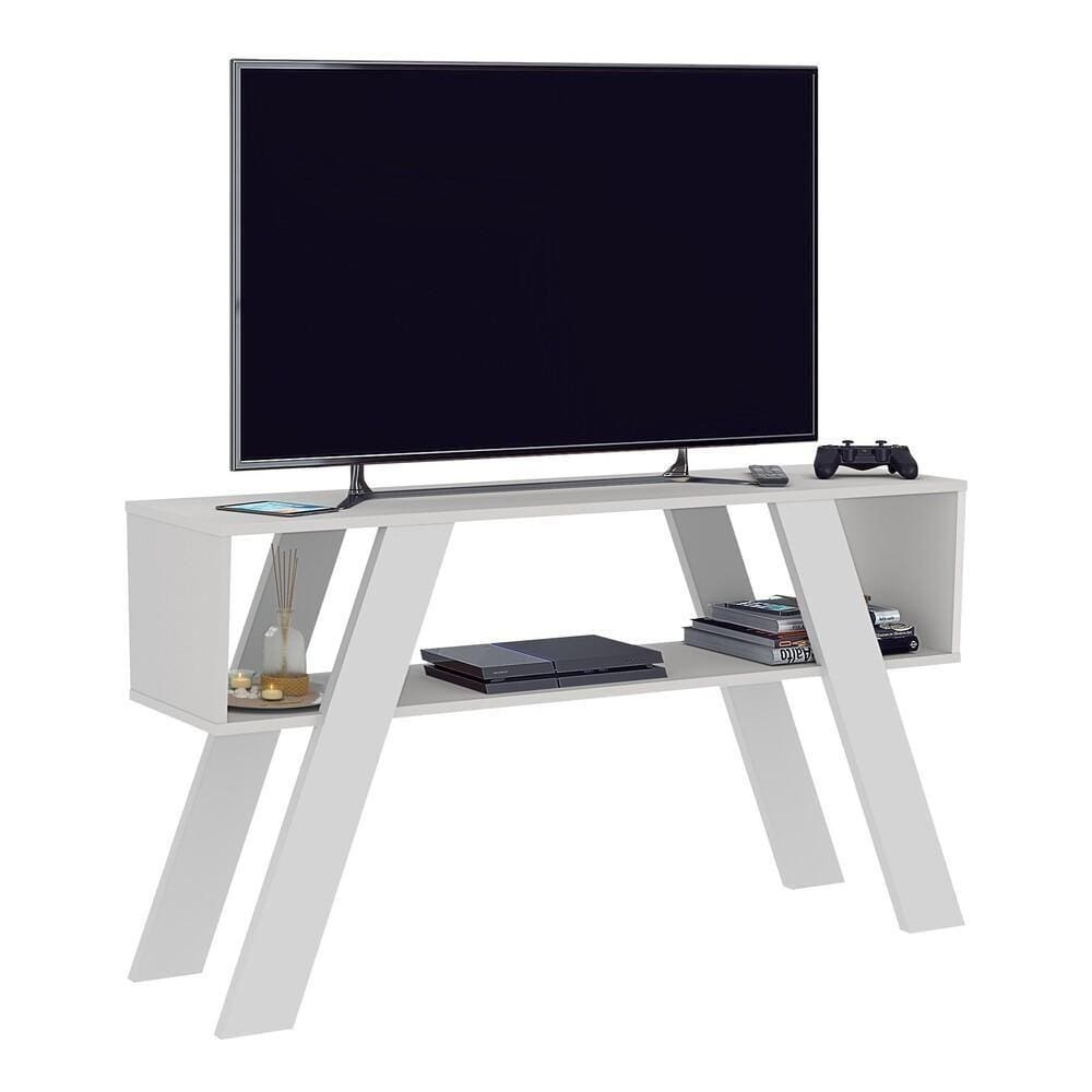 Rack Tv Até 55\" Retrô 119cm Multimóveis Cr45216 Branco Branco