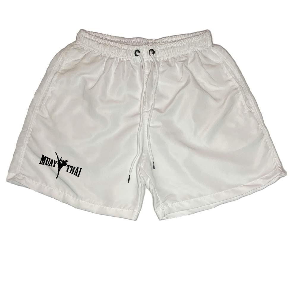 Short Masculino Tactel Estampa Muay Thay Bolsos Treino