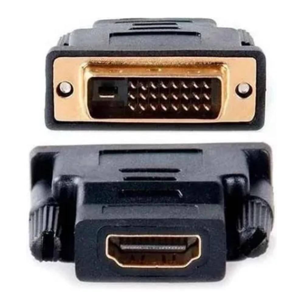 Adaptador Dvi Macho Para Hdmi Fêmea | Dvi-D 24+1 X Hdmi