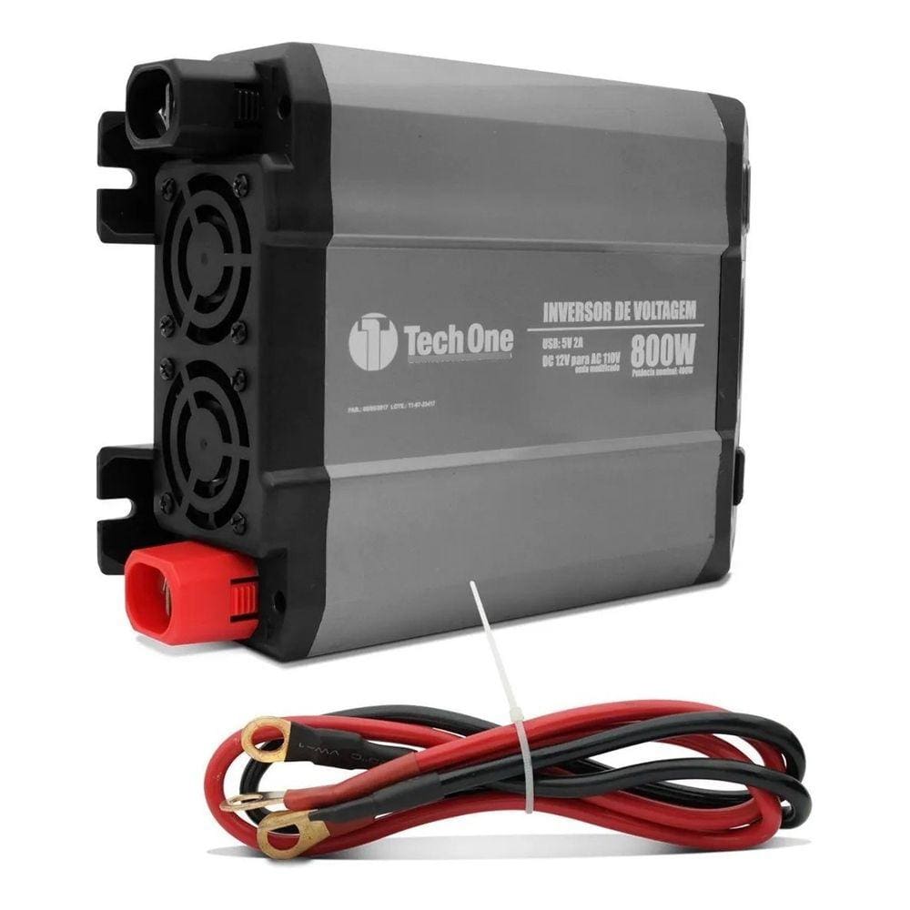 Inversor De Tensão 3000W 12v P/ 110V/220V Conversor de energia Entrada Usb Tech One
