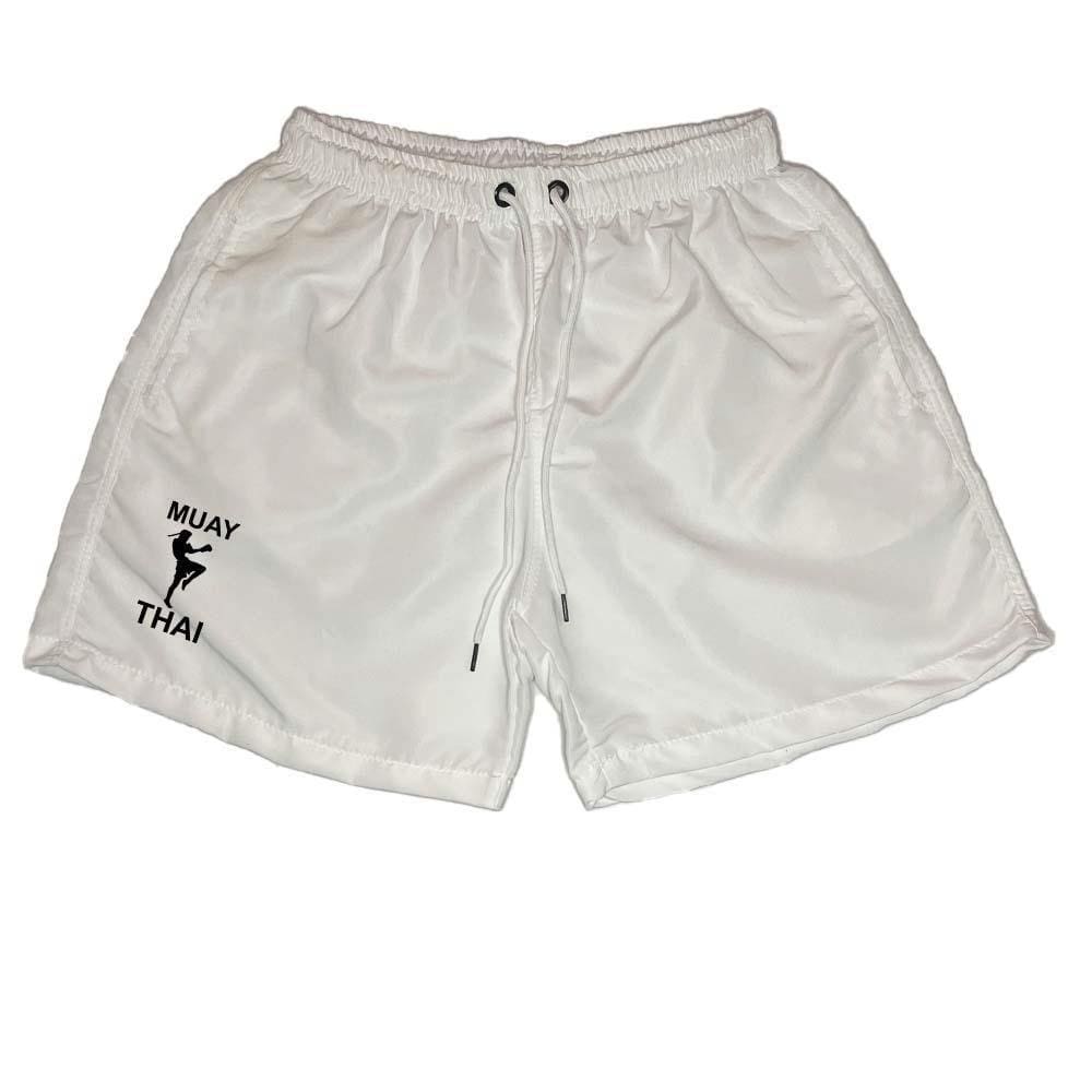 Short Masculino Tactel Estampado Muay Thay Cordão Ajustável